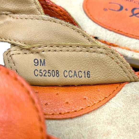 Boc Born Concepts Women's Braided Strap Orange Sandal Size 9M - Picture 12 of 12